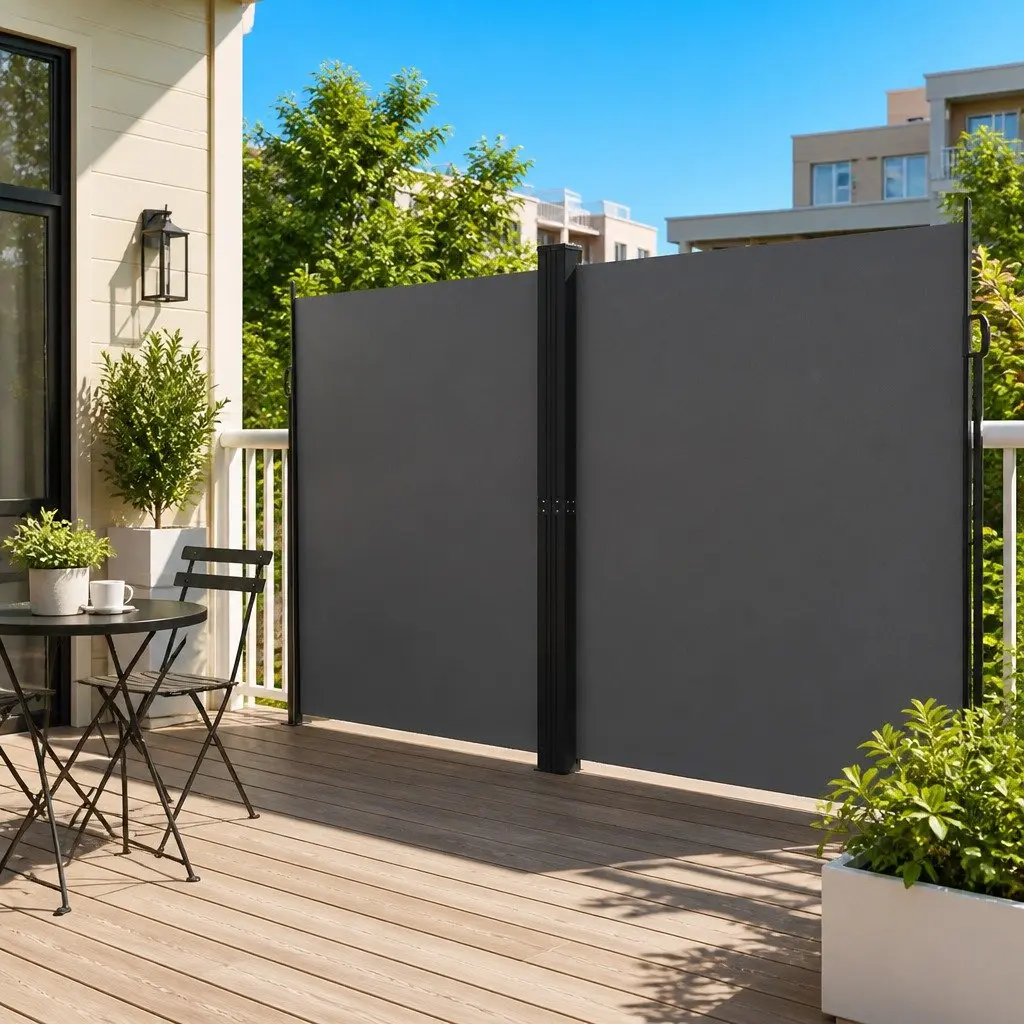 Retractable Side Awning for Outdoor Privacy