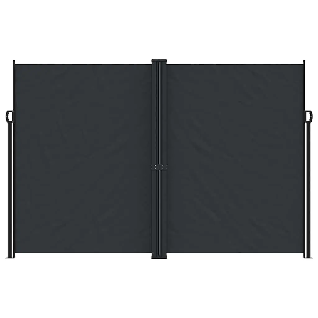 Black Retractable Side Awning 220x1200cm
