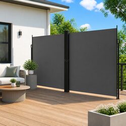 Sturdy Retractable Side Awning for Outdoor Privacy