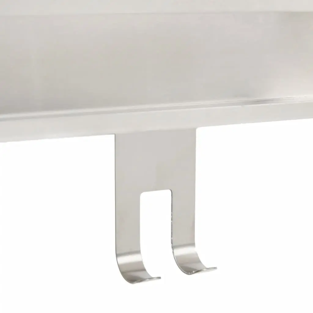 Hanging Shower Caddy with Storage Basket Organizer Towel Hooks Silver Bathroom