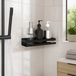 Black Stainless Steel Shower Shelf for Organising Your Space
