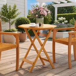 Round 70cm Folding Garden Table for Outdoor Spaces