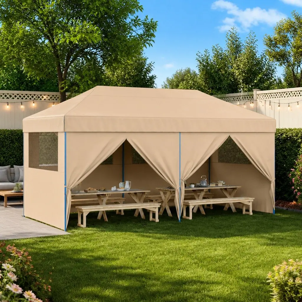 Foldable Pop-Up Party Tent with Sidewalls