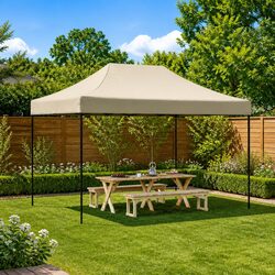 Sturdy Outdoor Foldable Pop-Up Canopy Tent in Taupe