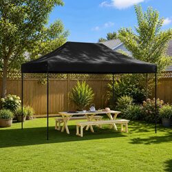 Sturdy Black Pop-Up Gazebo for Outdoor Events