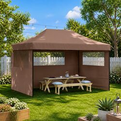 Sturdy Foldable Pop-Up Party Tent with 3 Sidewalls