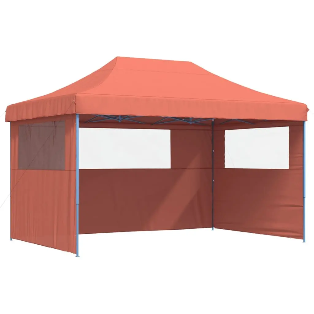 Pop-Up Party Tent Oxford Fabric 3 Sidewalls Orange