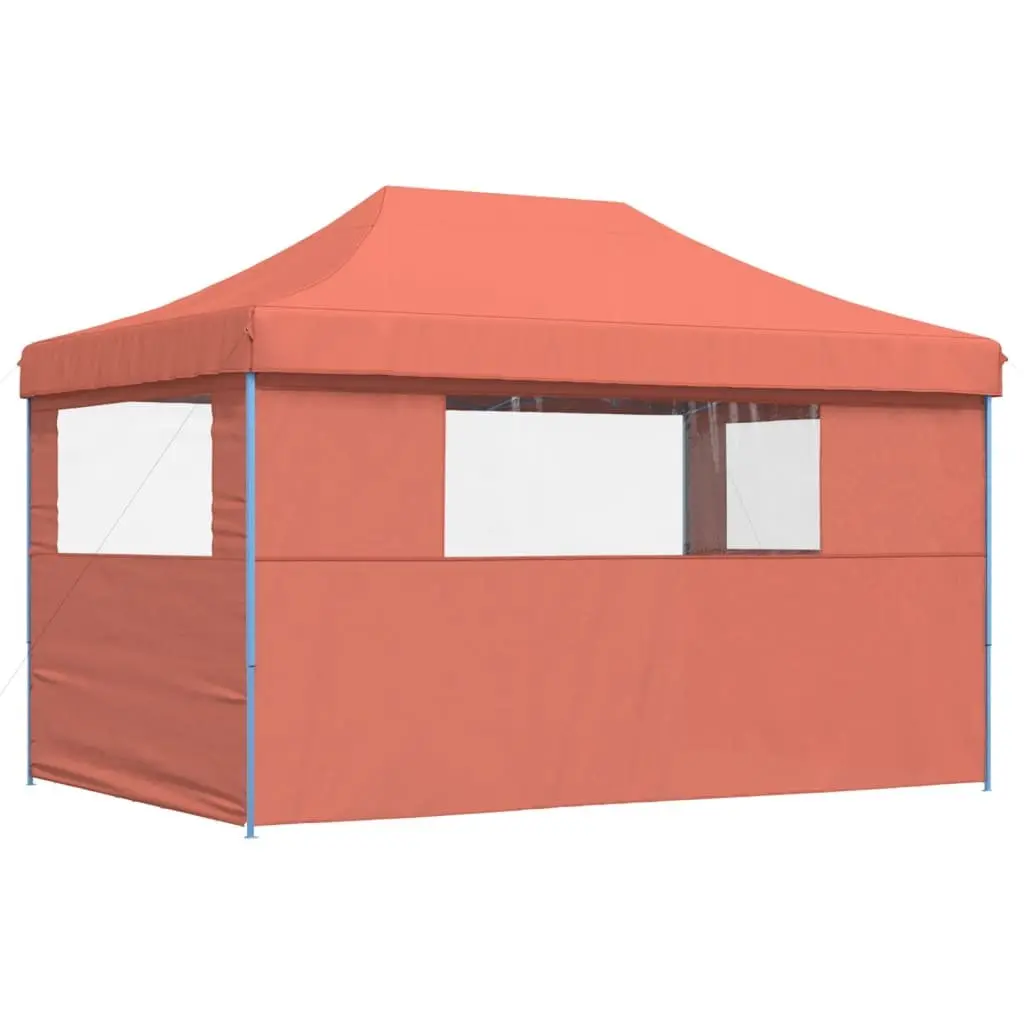 Pop-Up Party Tent Oxford Fabric 3 Sidewalls Orange