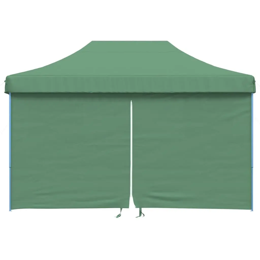 Pop-Up Party Tent Oxford Fabric Green 4 Sidewalls Outdoor Gazebo