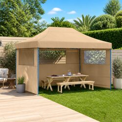 Sturdy Foldable Pop-Up Party Tent with 3 Sidewalls