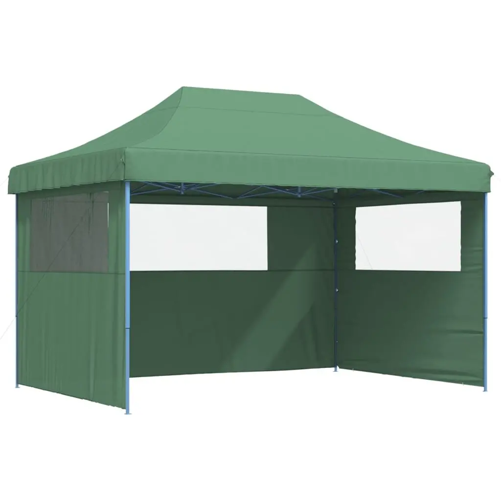 Green Outdoor Gazebo with 3 Sidewalls