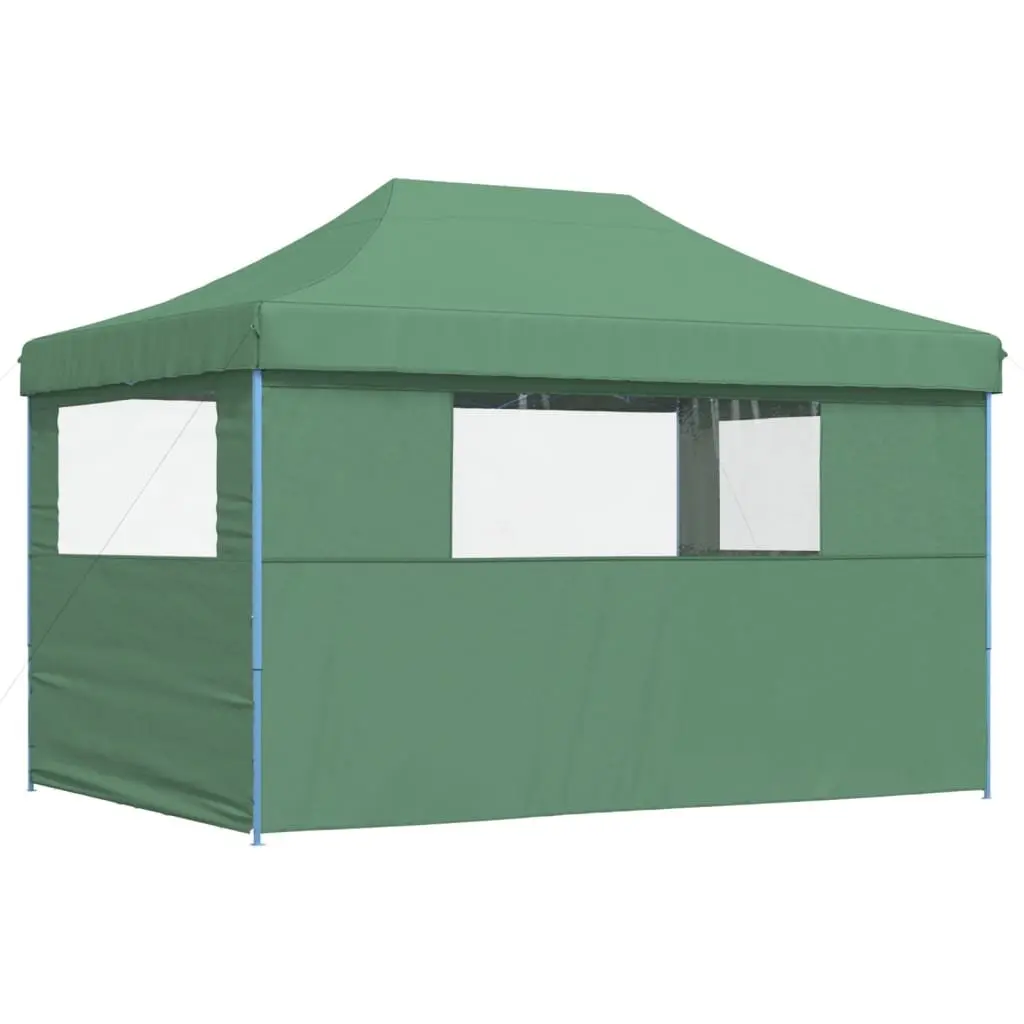 Green Outdoor Gazebo with 3 Sidewalls