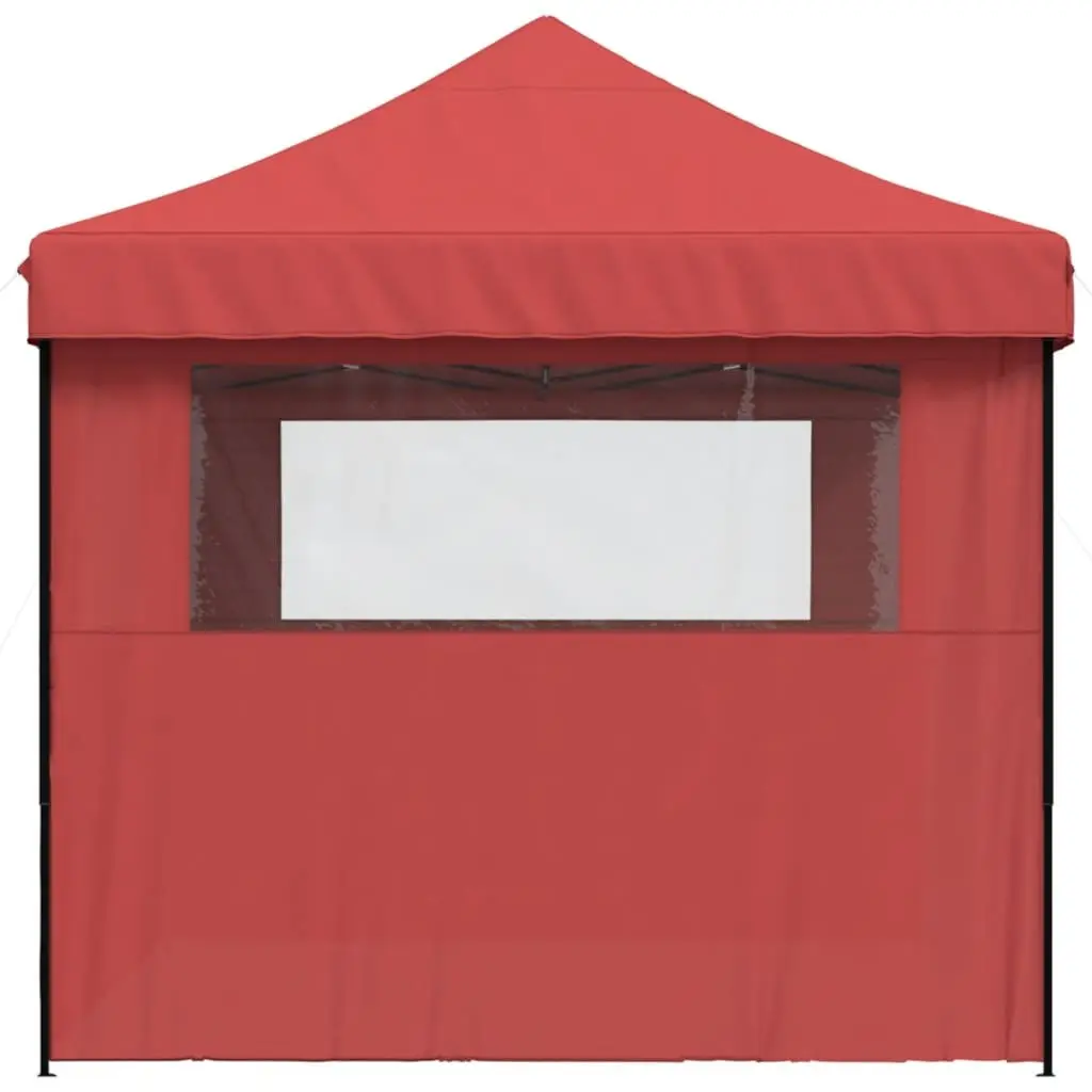 Red Pop-Up Party Tent with 3 Sidewalls