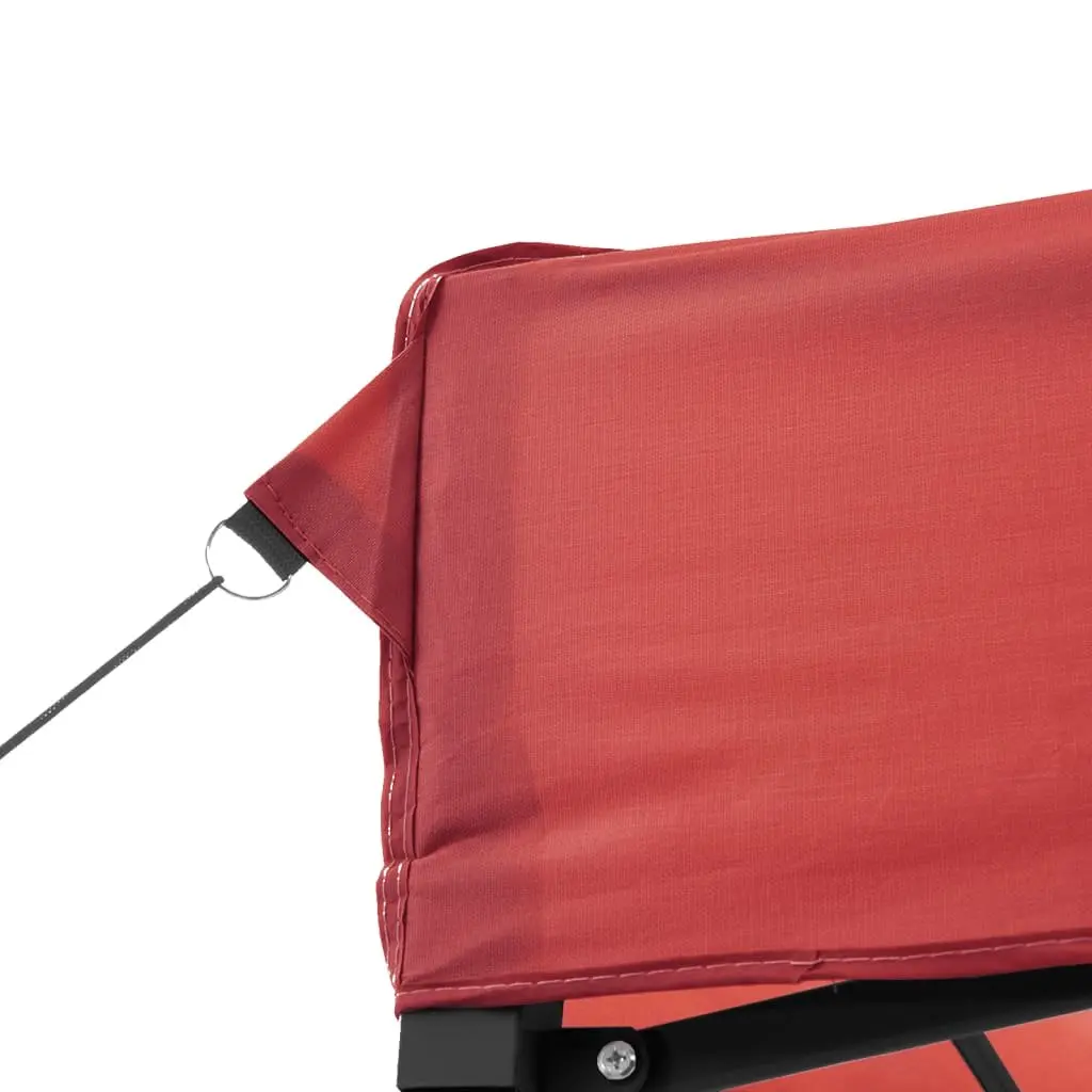 Red Pop-Up Party Tent with 3 Sidewalls