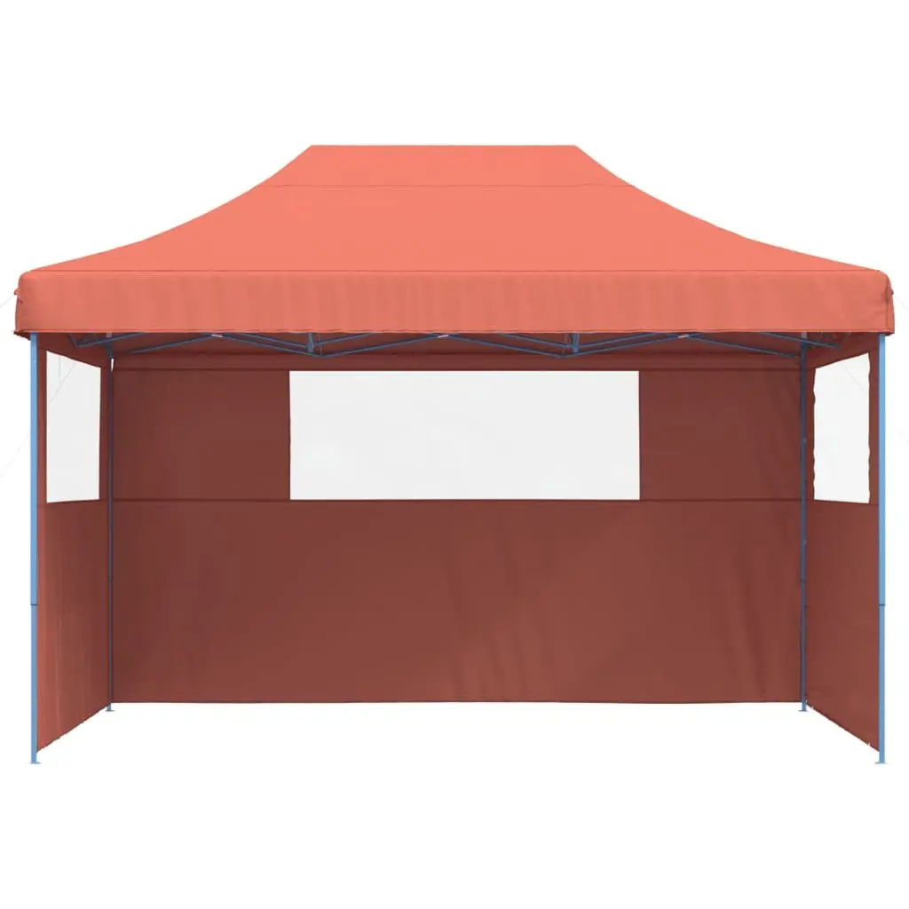 Pop-Up Party Tent Oxford Fabric 3 Sidewalls Orange