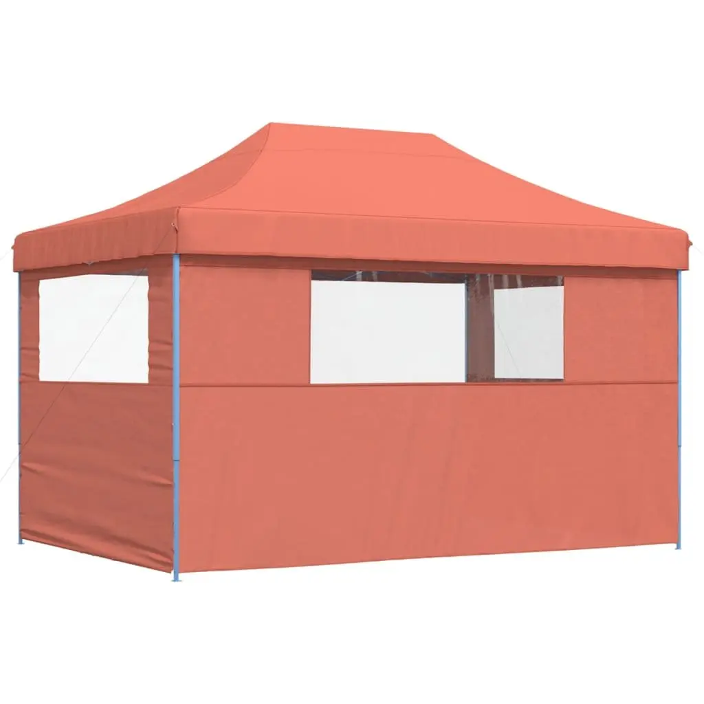 Pop-Up Party Tent Oxford Fabric 3 Sidewalls Orange