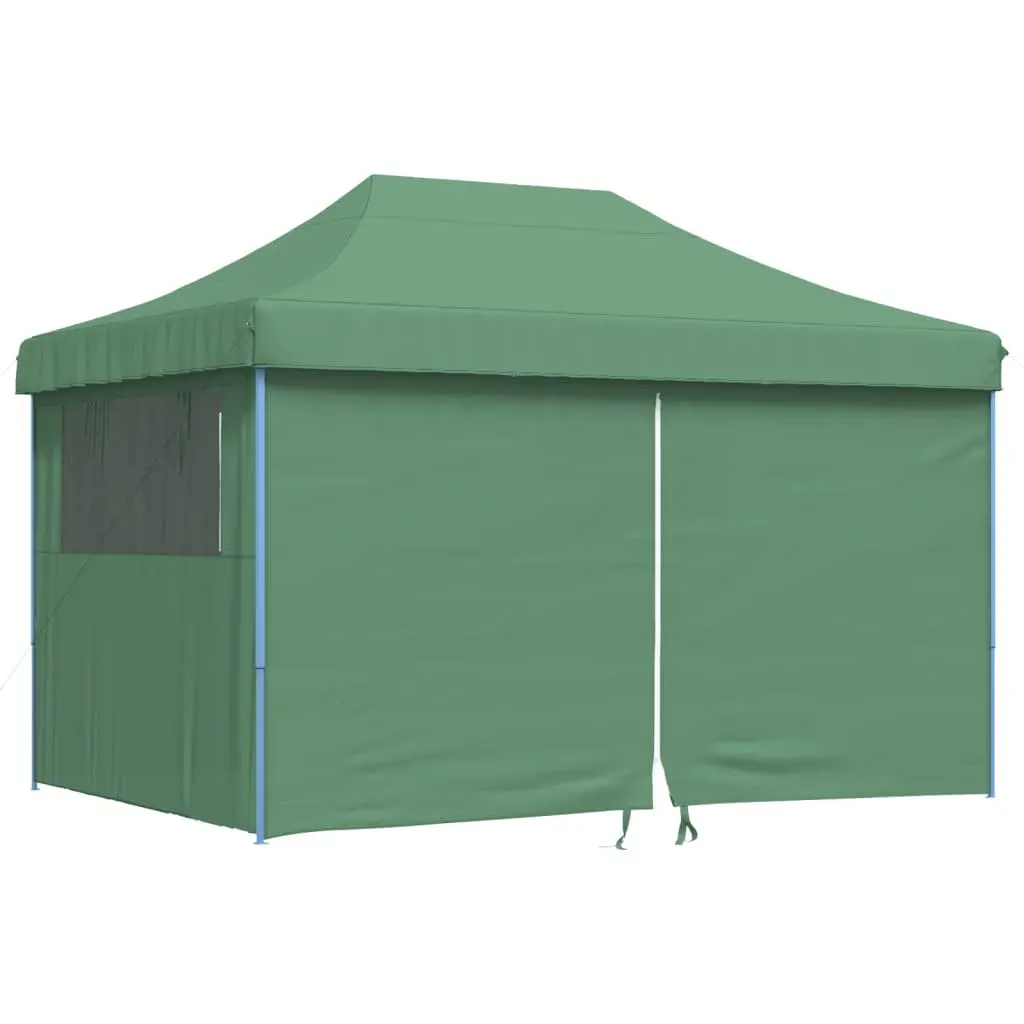 Green Foldable Pop-Up Tent with Sidewalls