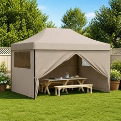 Sturdy Foldable Party Tent with 4 Sidewalls Outdoor Canopy