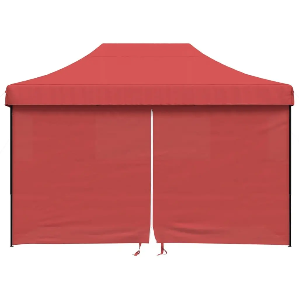 Red Foldable Party Tent with 4 Sidewalls