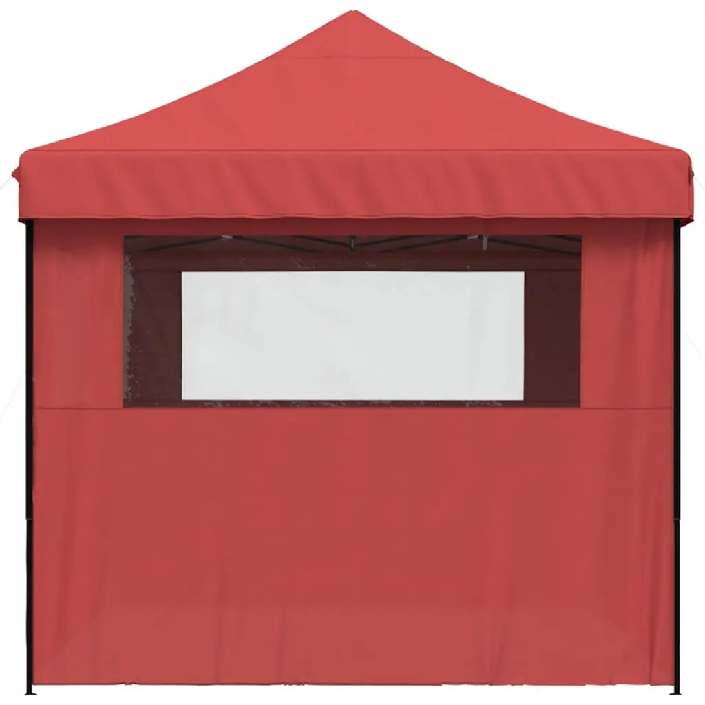 Red Foldable Party Tent with 4 Sidewalls
