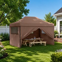 Durable Foldable Pop-Up Party Tent with 4 Sidewalls