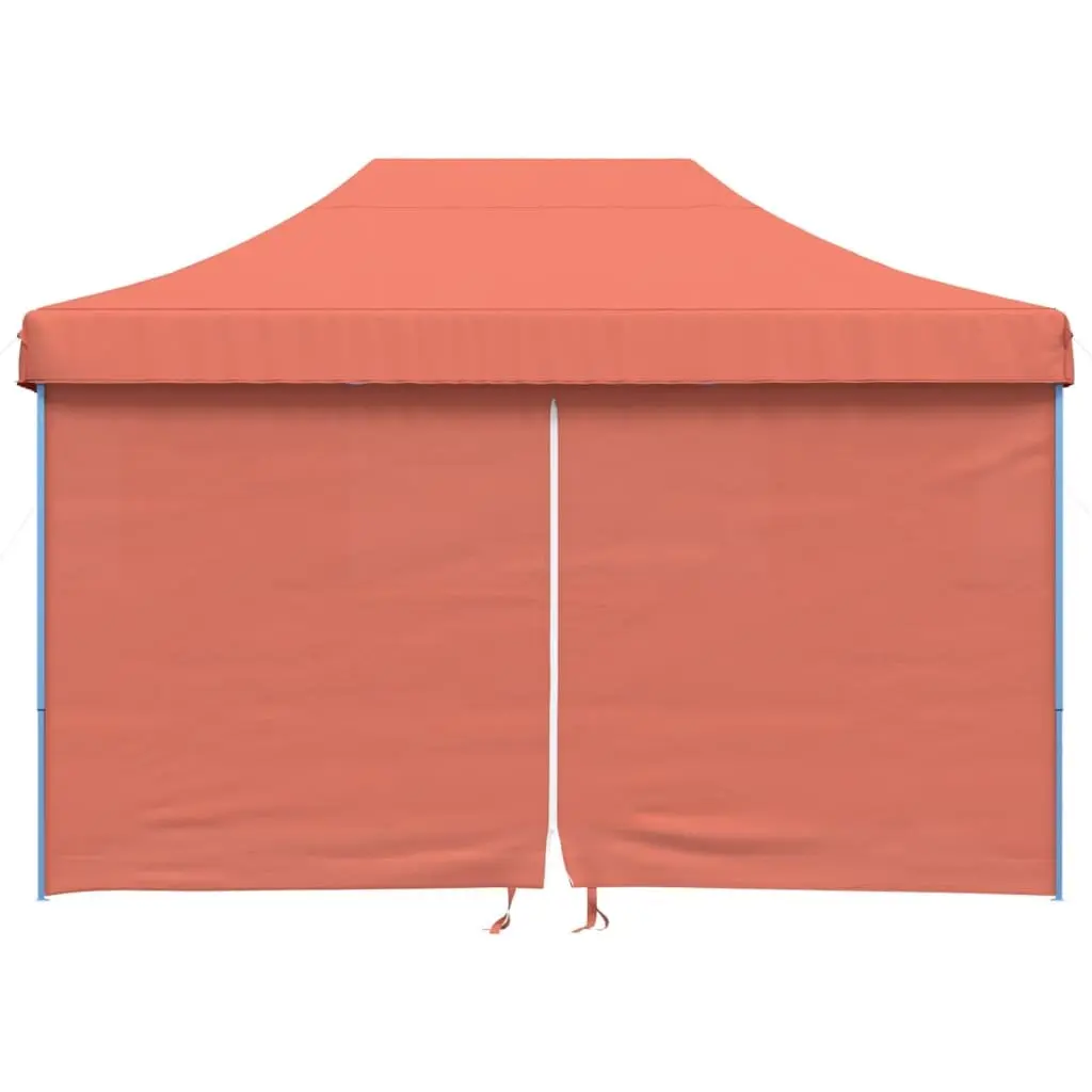 Orange Pop-Up Party Tent with Sidewalls