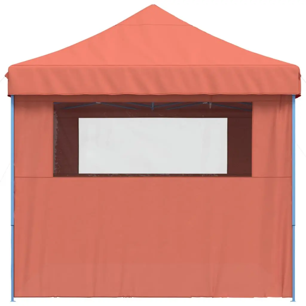 Orange Pop-Up Party Tent with Sidewalls