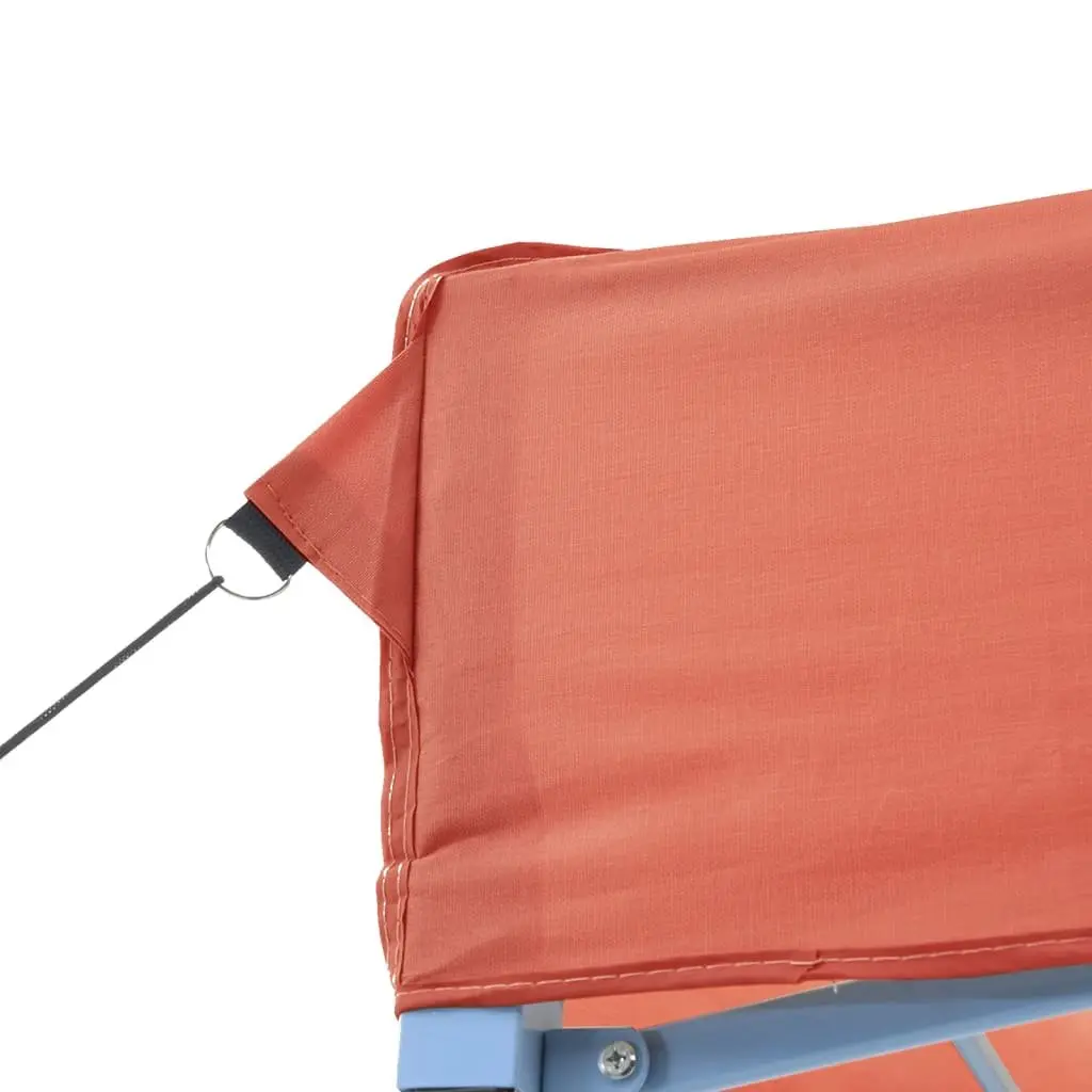 Orange Pop-Up Party Tent with Sidewalls