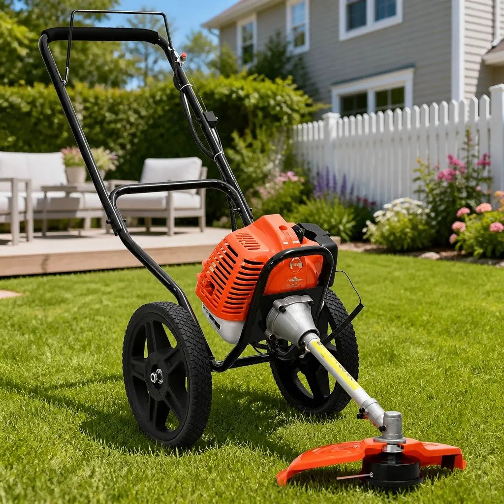 Brush Cutter with Wheels and 52cc Engine