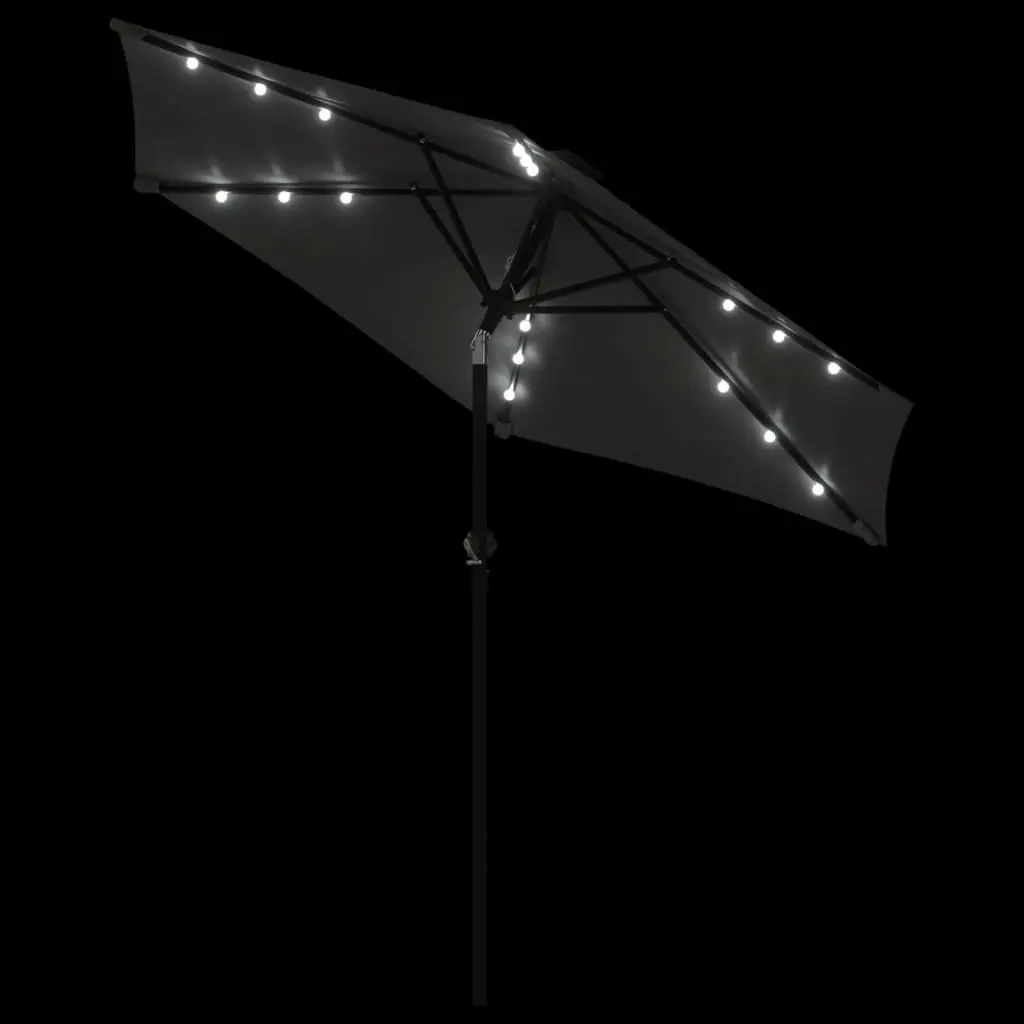 Garden Parasol with Integrated LED Lights