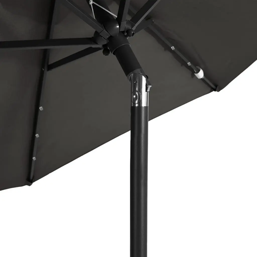 Garden Parasol with Integrated LED Lights