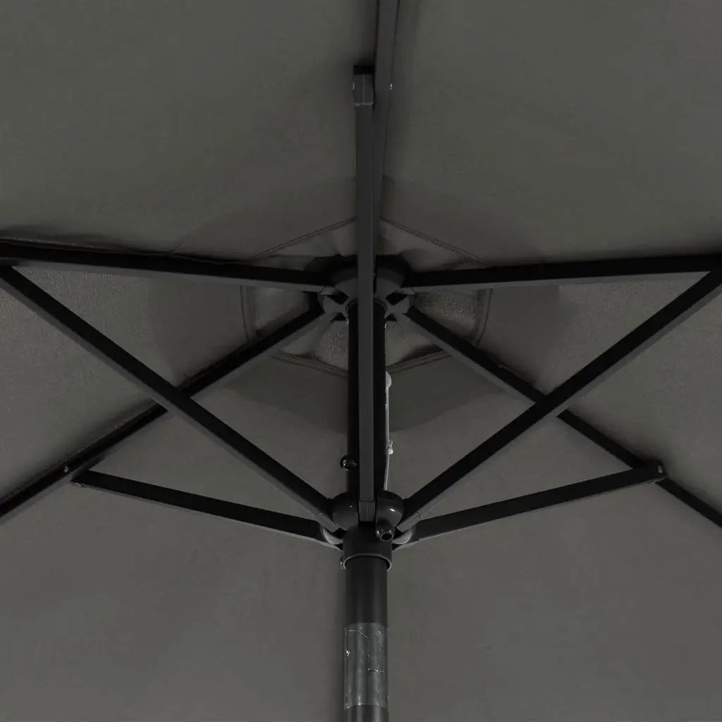 Garden Parasol with Integrated LED Lights
