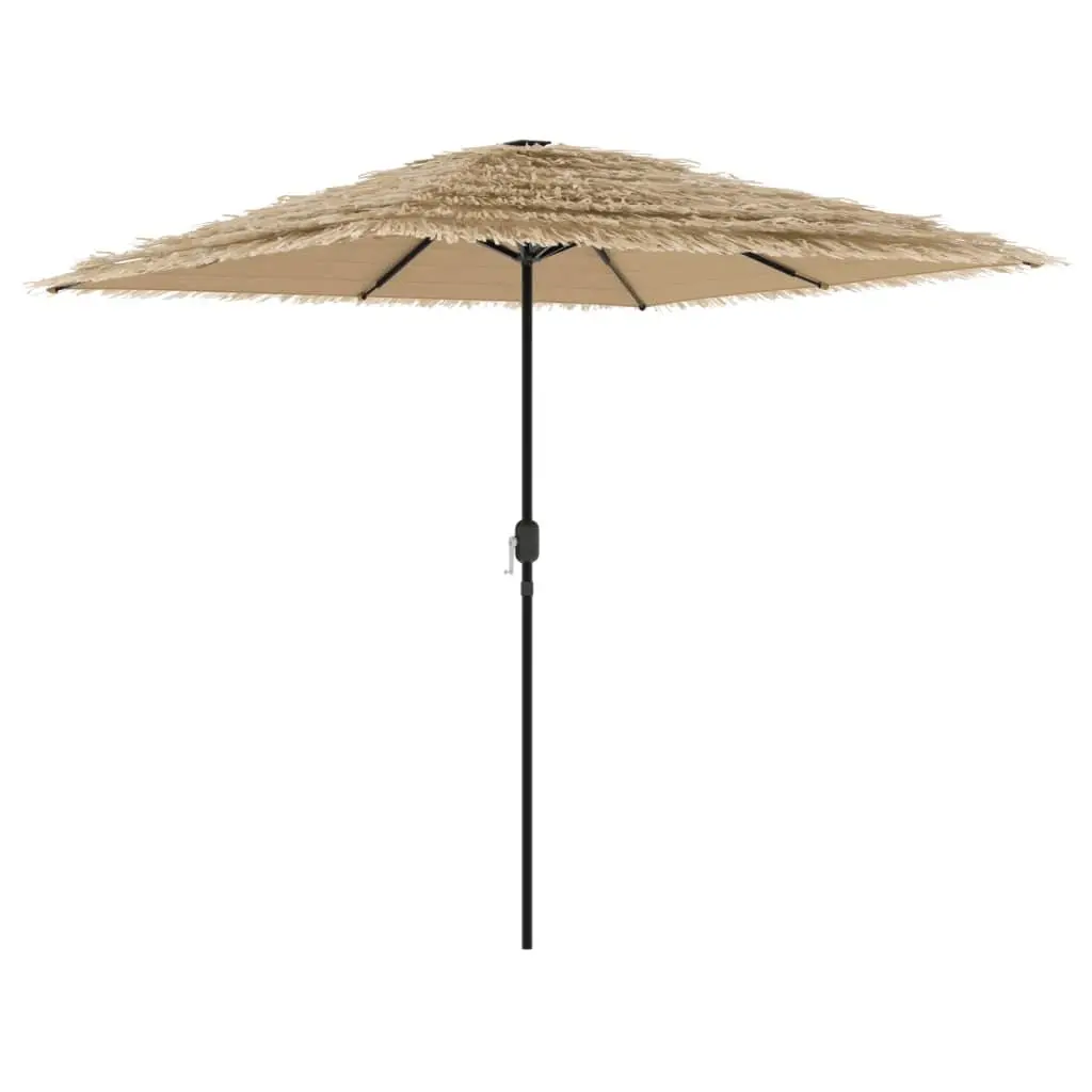 Garden Parasol Polyester 248cm Brown Square Canopy