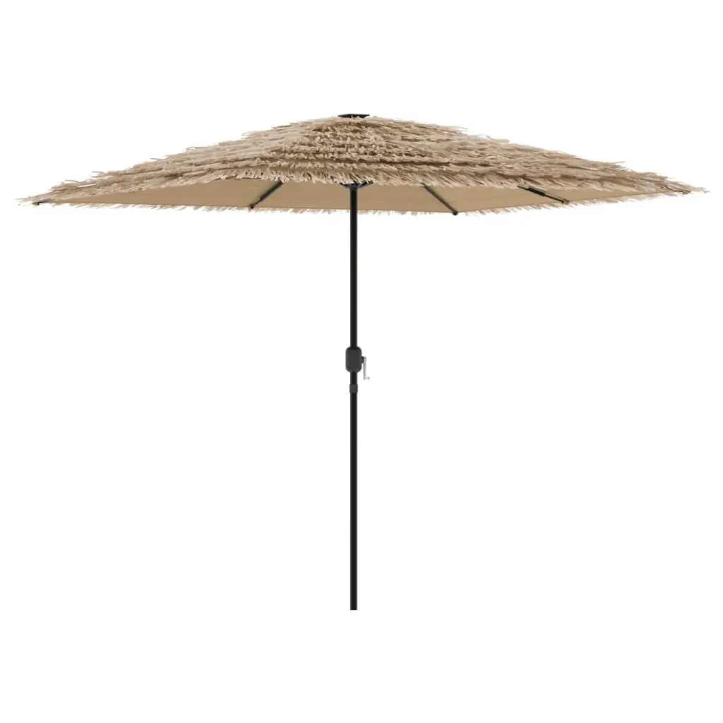 Garden Parasol Polyester 248cm Brown Square Canopy