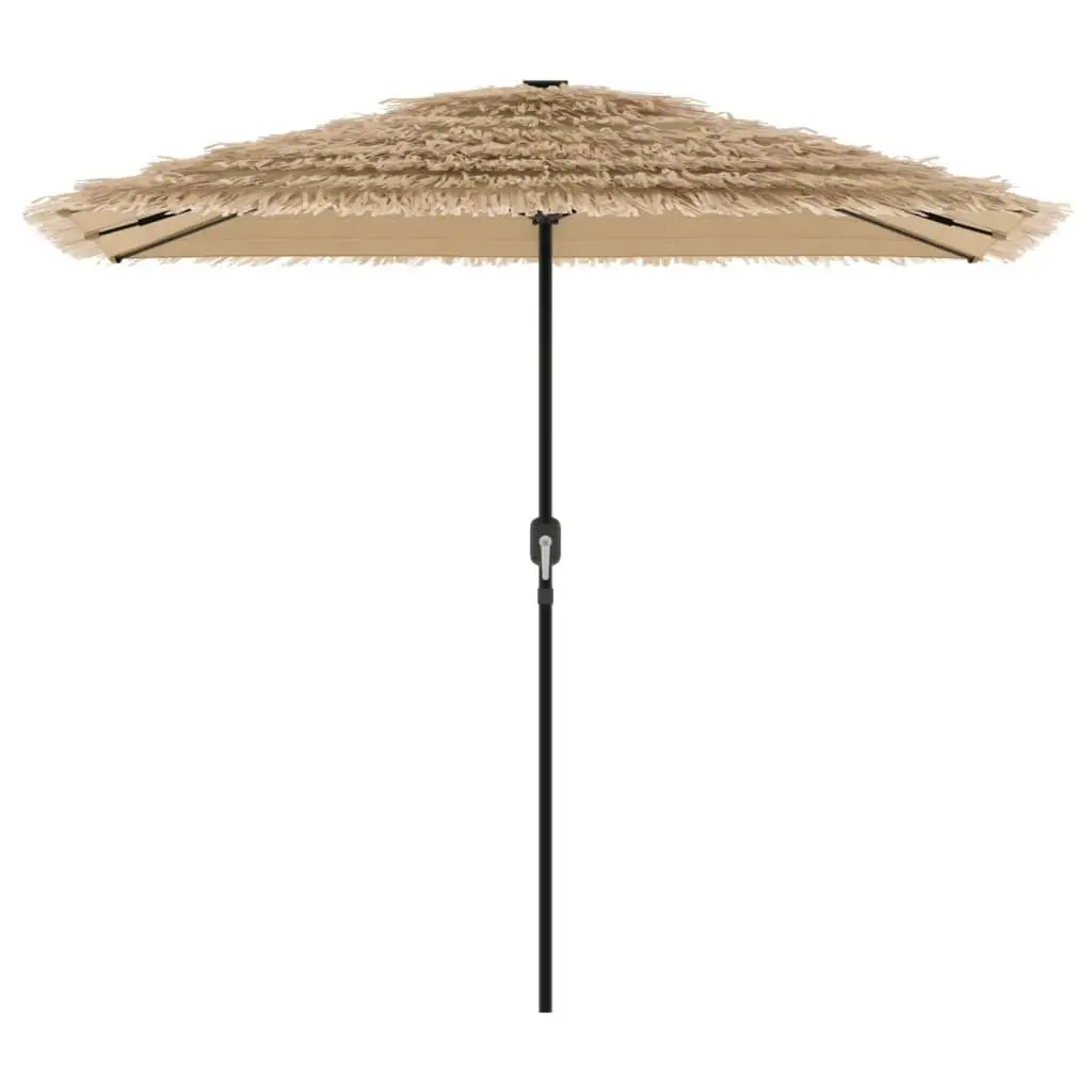 Garden Parasol Polyester 248cm Brown Square Canopy