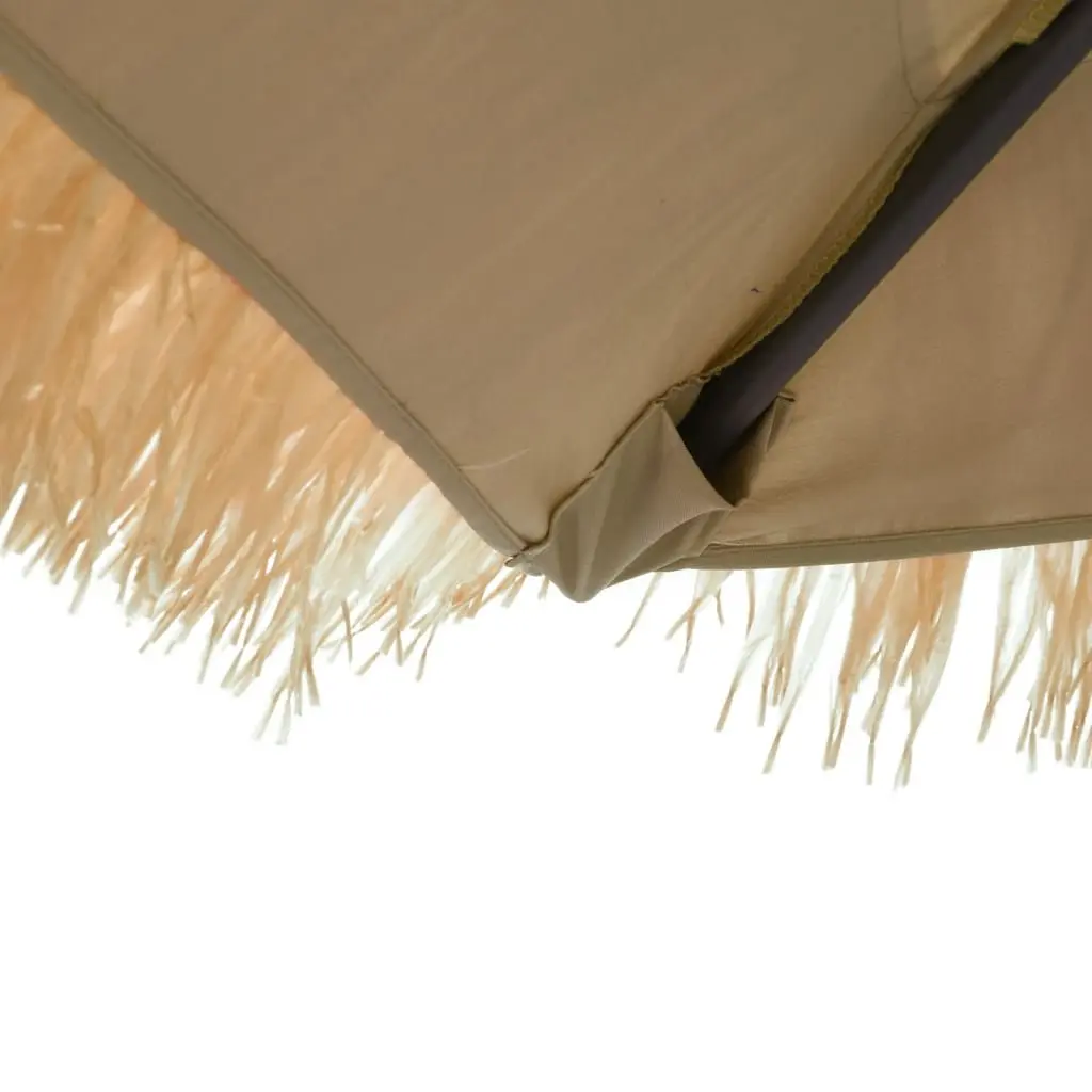 Garden Parasol Polyester 248cm Brown Square Canopy