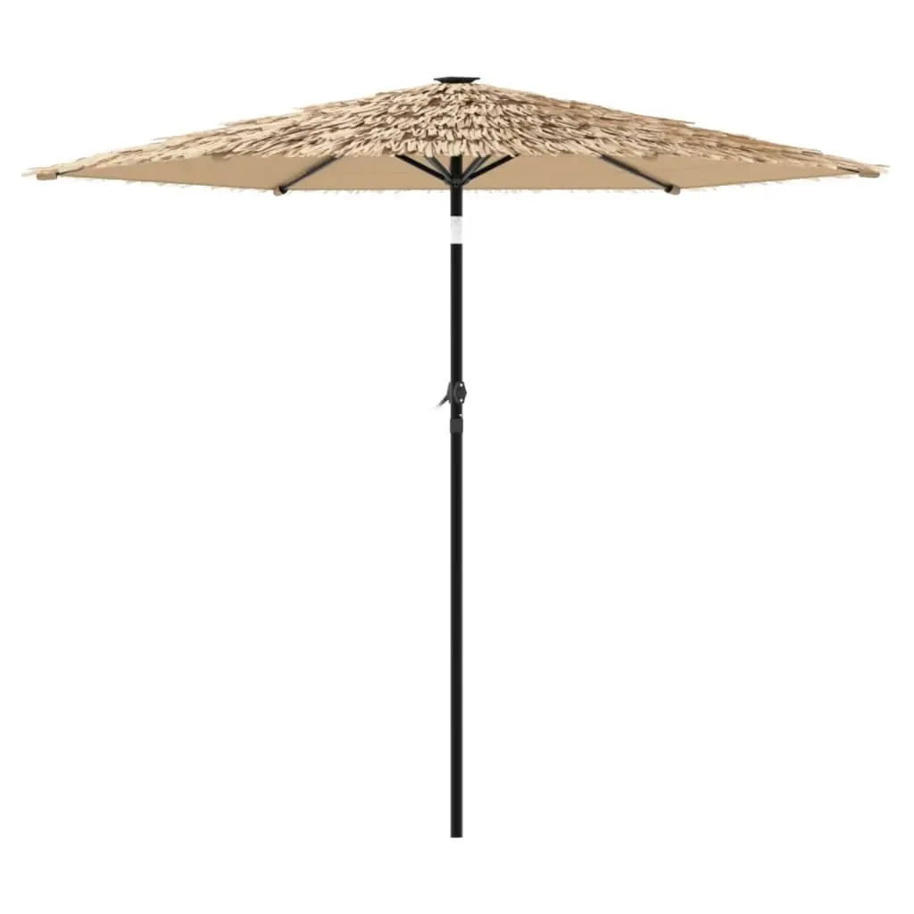 Brown Garden Parasol with Crank Mechanism 268cm
