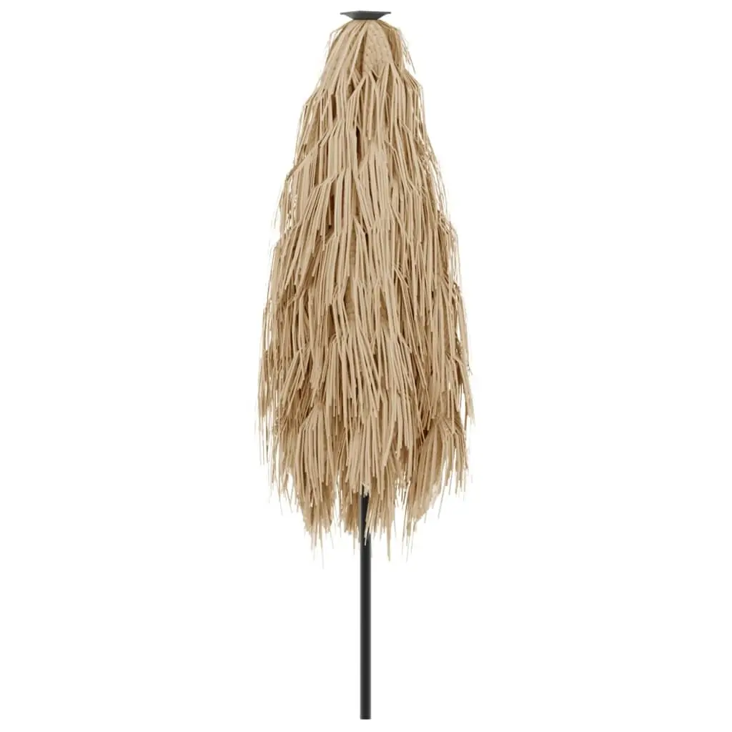Brown Garden Parasol with Crank Mechanism 268cm