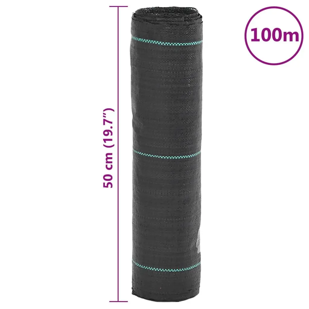 Black Weed Membrane 0.5x100 m Landscape Fabric