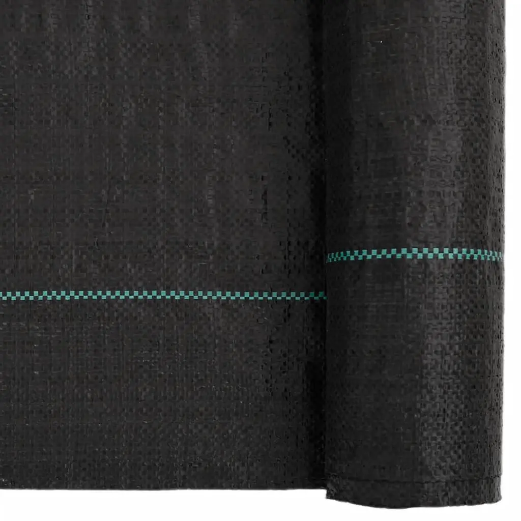 Black Landscape Fabric Weed Control Membrane 1x50m