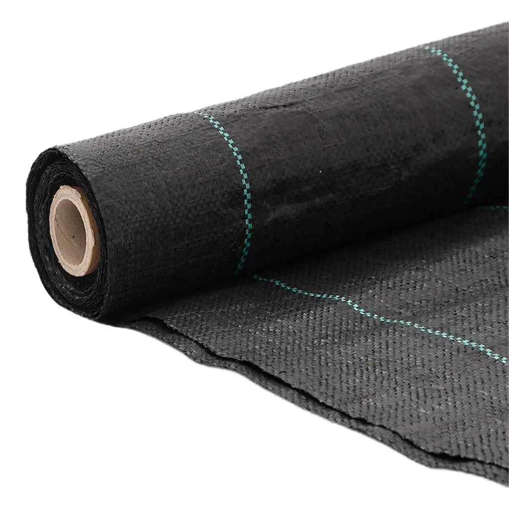 Black Weed Control Membrane 2x25 m PP Landscape Fabric