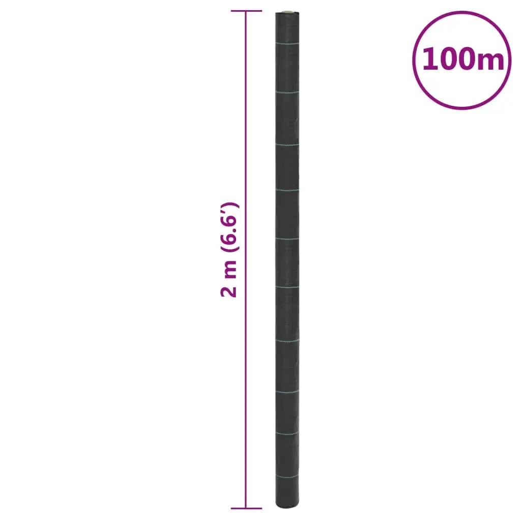 Black Weed Control Membrane 2x100m