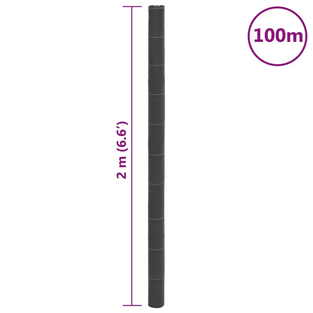 Black Weed Membrane 2x100 m for Garden Control