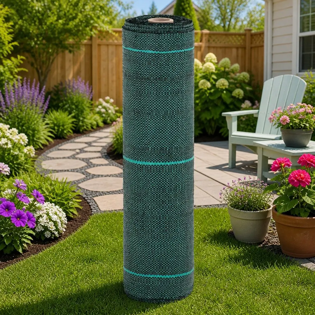 Green Weed Control Membrane Landscape Fabric 0.5x50m