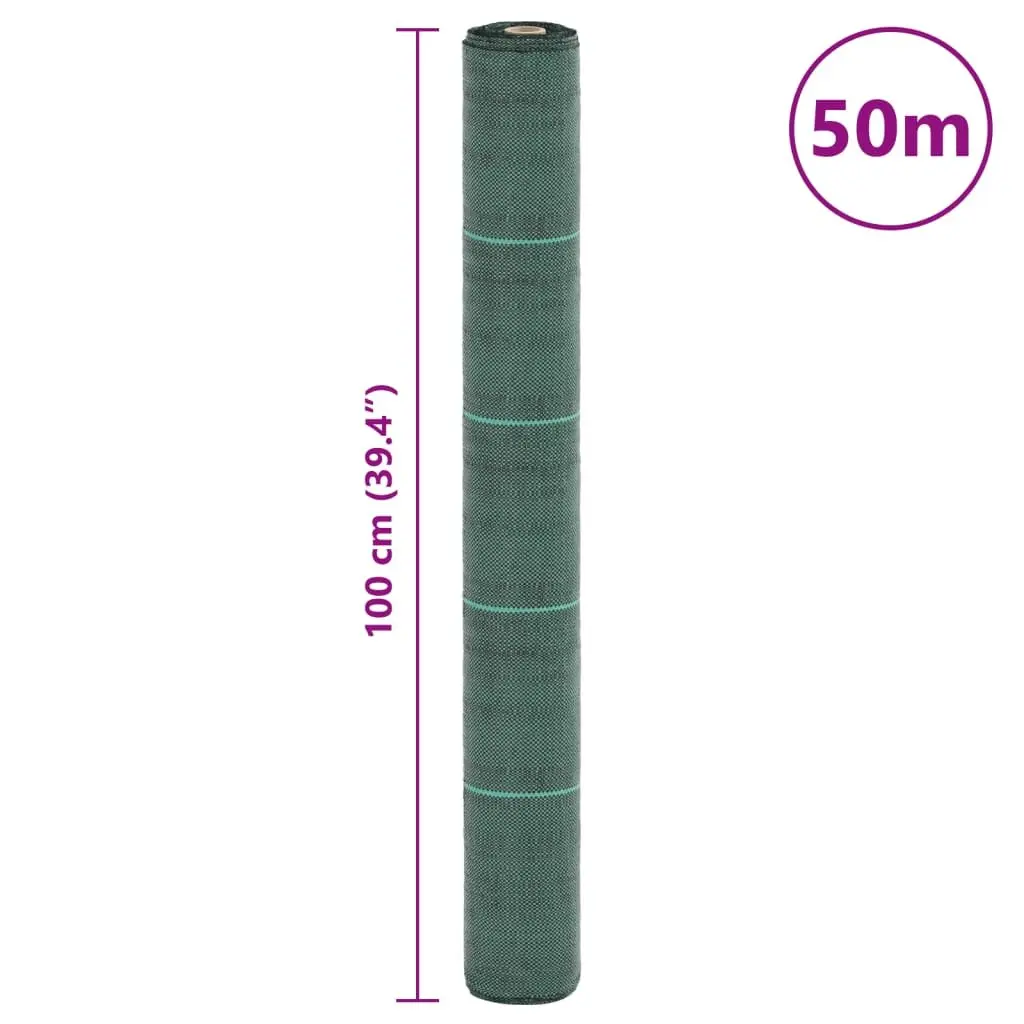Green Weed Control Membrane Fabric 1x50m for Garden Use