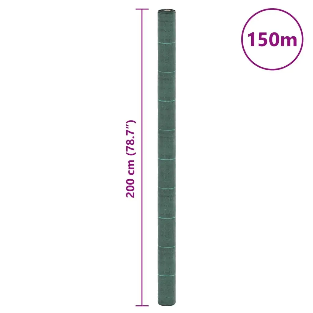 Weed Membrane Landscape Fabric Polypropylene 2x150m Green