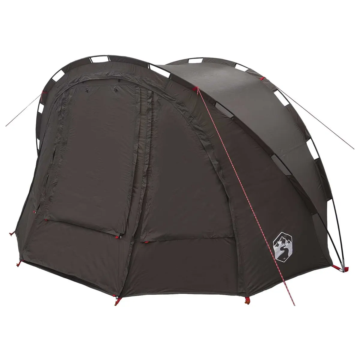 Fishing Tent Polyester 2-Person Brown Waterproof Camping Shelter