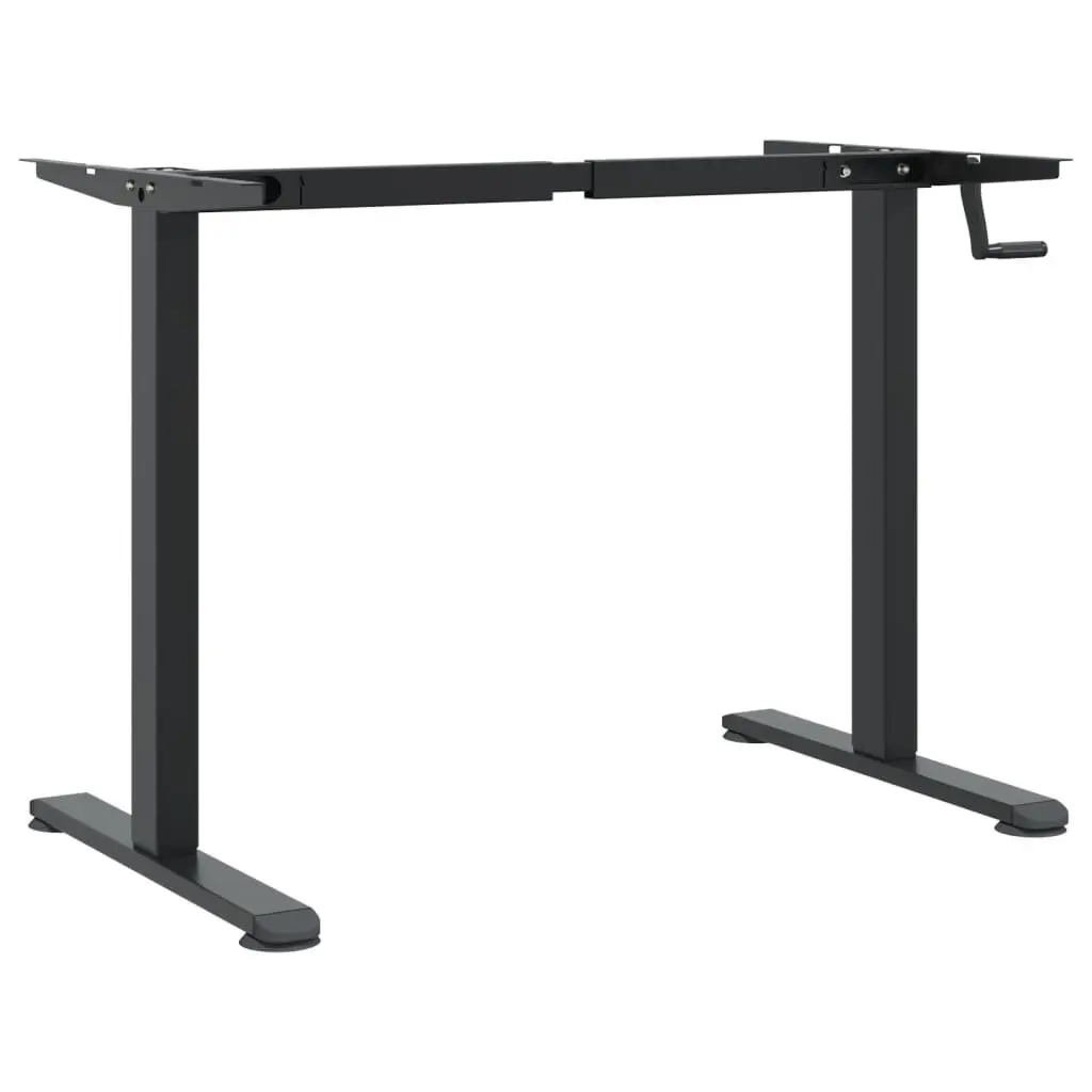 Adjustable Black Steel Standing Desk Frame