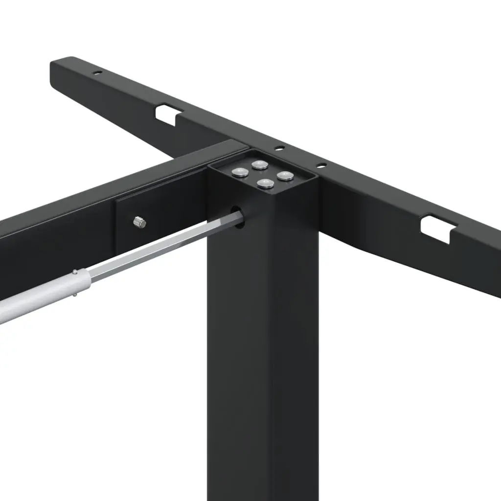 Adjustable Black Steel Standing Desk Frame