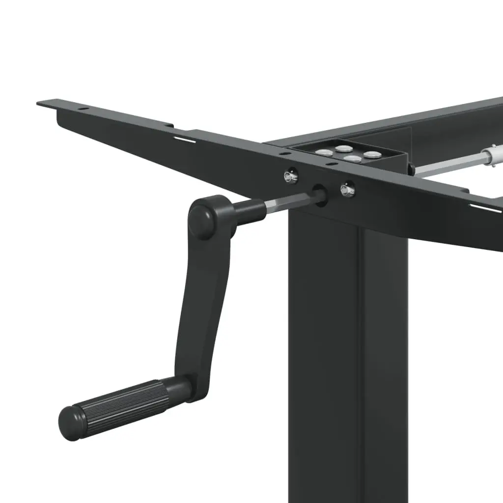 Adjustable Black Steel Standing Desk Frame